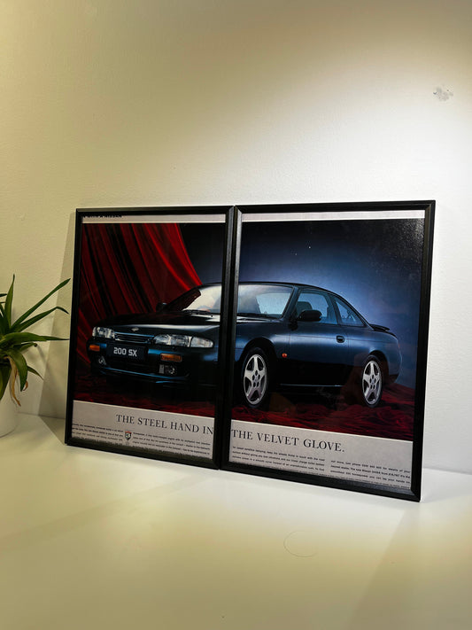 Original Nissan 200sx Advert Poster - 1990s