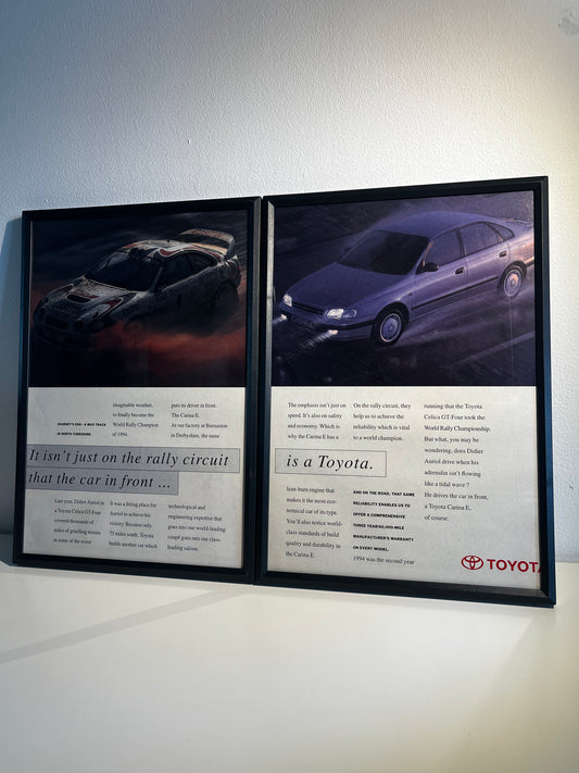 RARE Original Toyota Celica GT Advert - 1990s