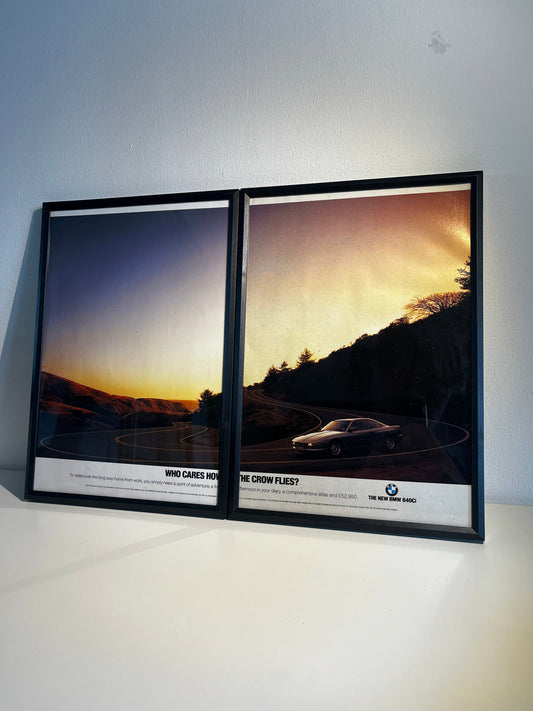 Original BMW E31 - 8 Series Advert Poster - 1990s