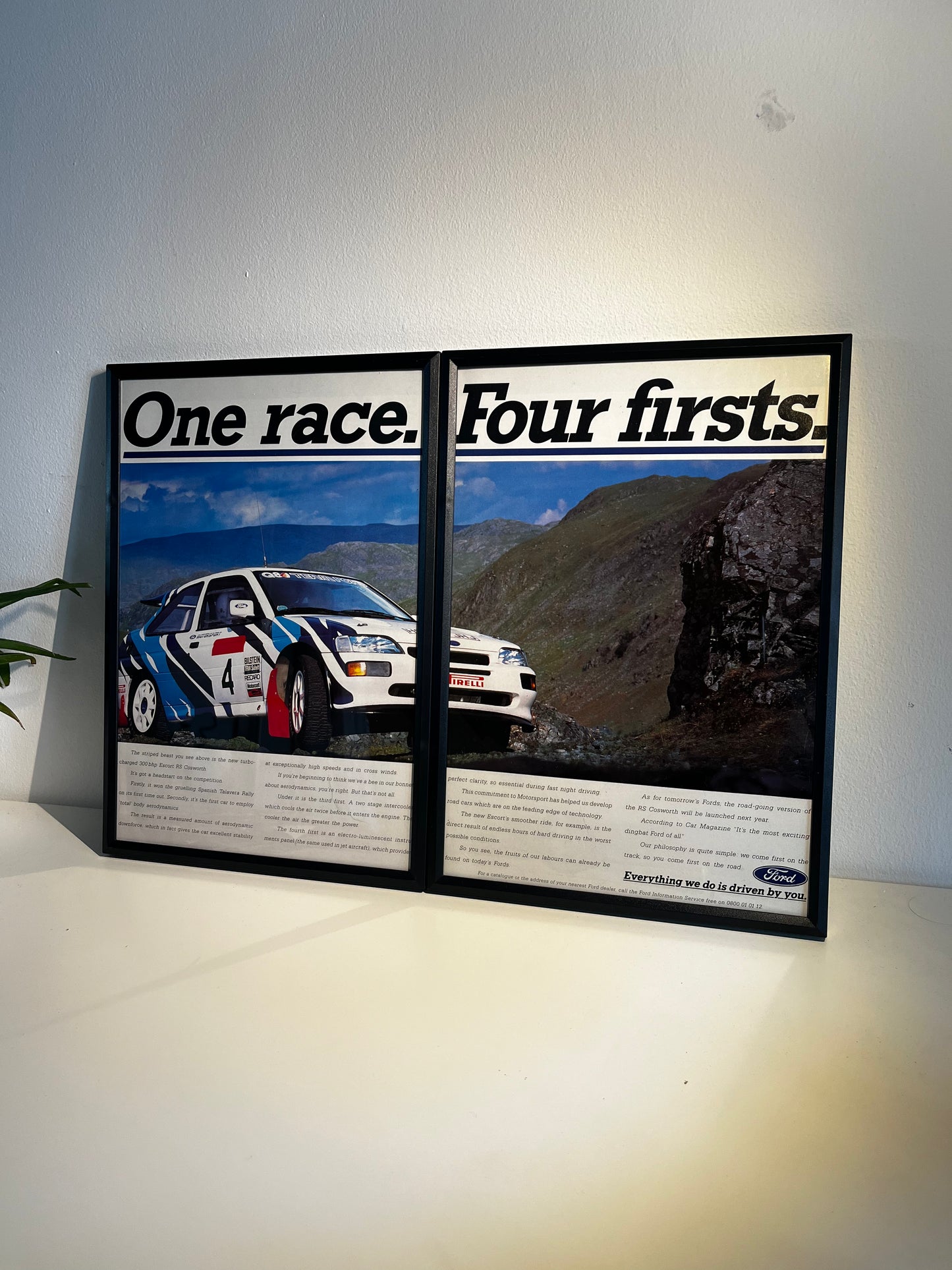 RARE Original Ford Escort Rs Cosworth Advert - 1990s