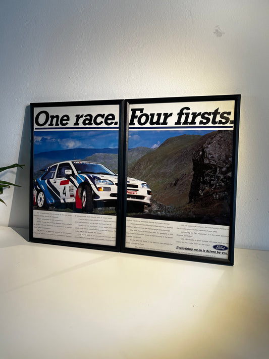 RARE Original Ford Escort Rs Cosworth Advert - 1990s