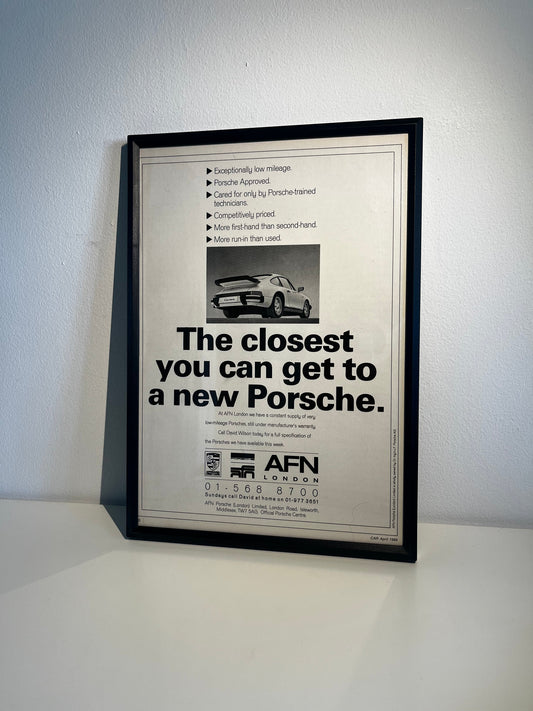 vintage porsche advert