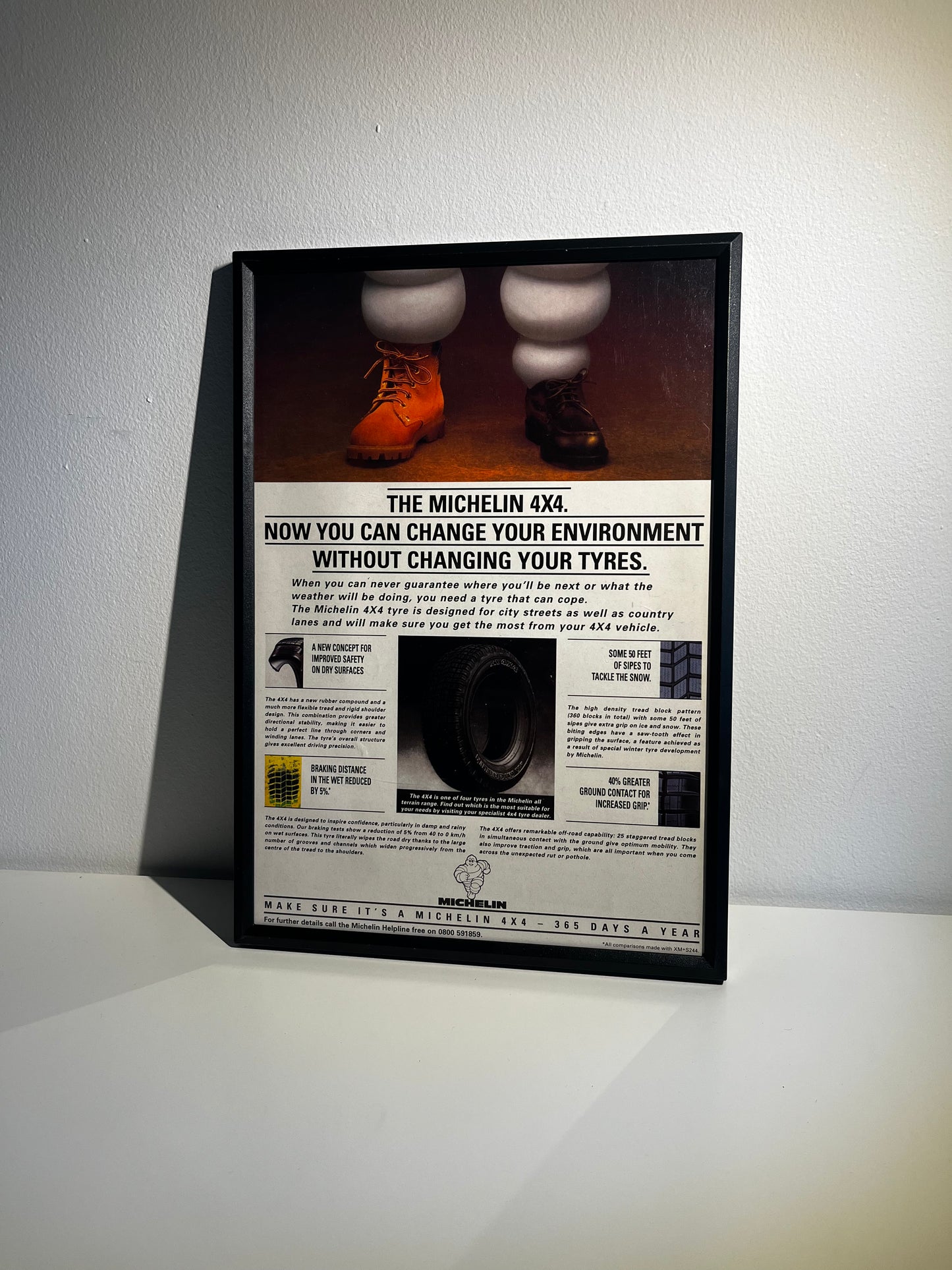 RARE Original Vintage Michelin Advert  - 1990s