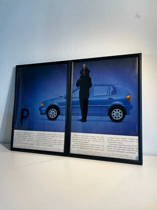 RARE Original Volkswagen 6n2 Polo Advert Poster - 1990s