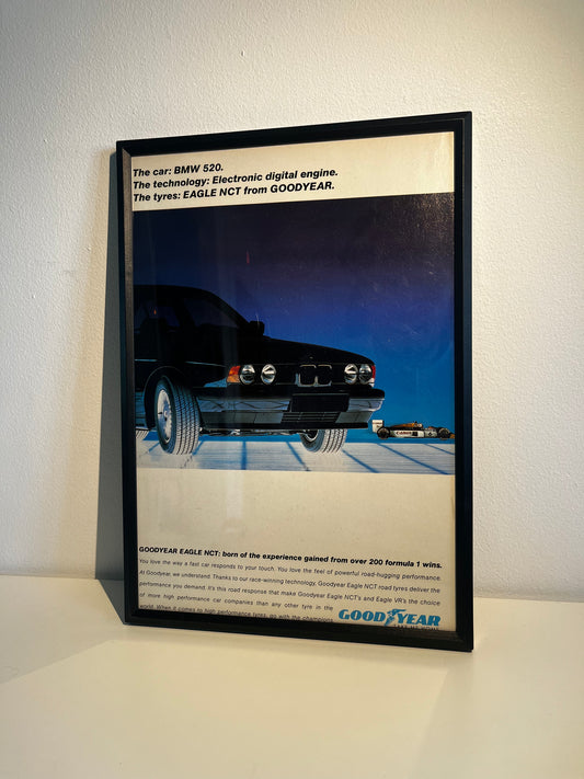 Original BMW E34 & Goodyear Eagle NCT F1 Advert - 1980s