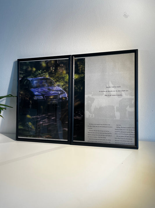 RARE Original Mercedes C-Class Advert - 1990s