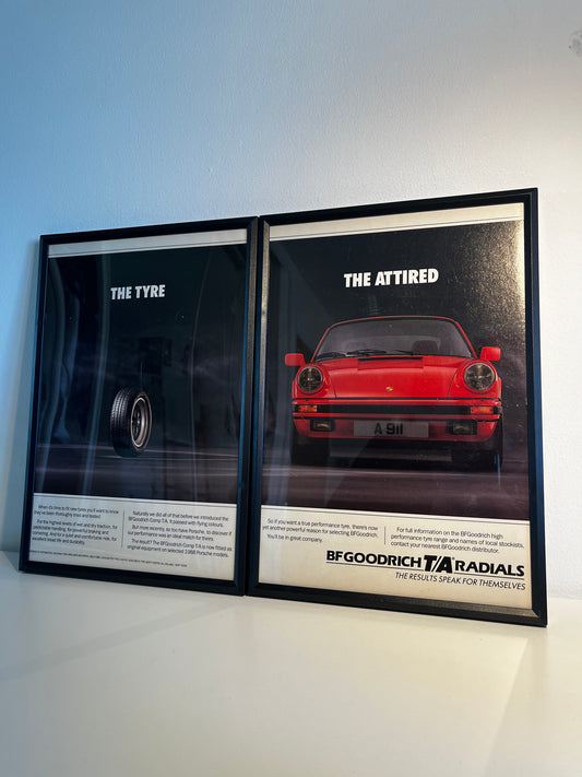 Original Porsche 911 BF Goodrich Tyres Advert – 1988