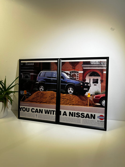 RARE Original Nissan Terrano II Advert Poster - 1990s