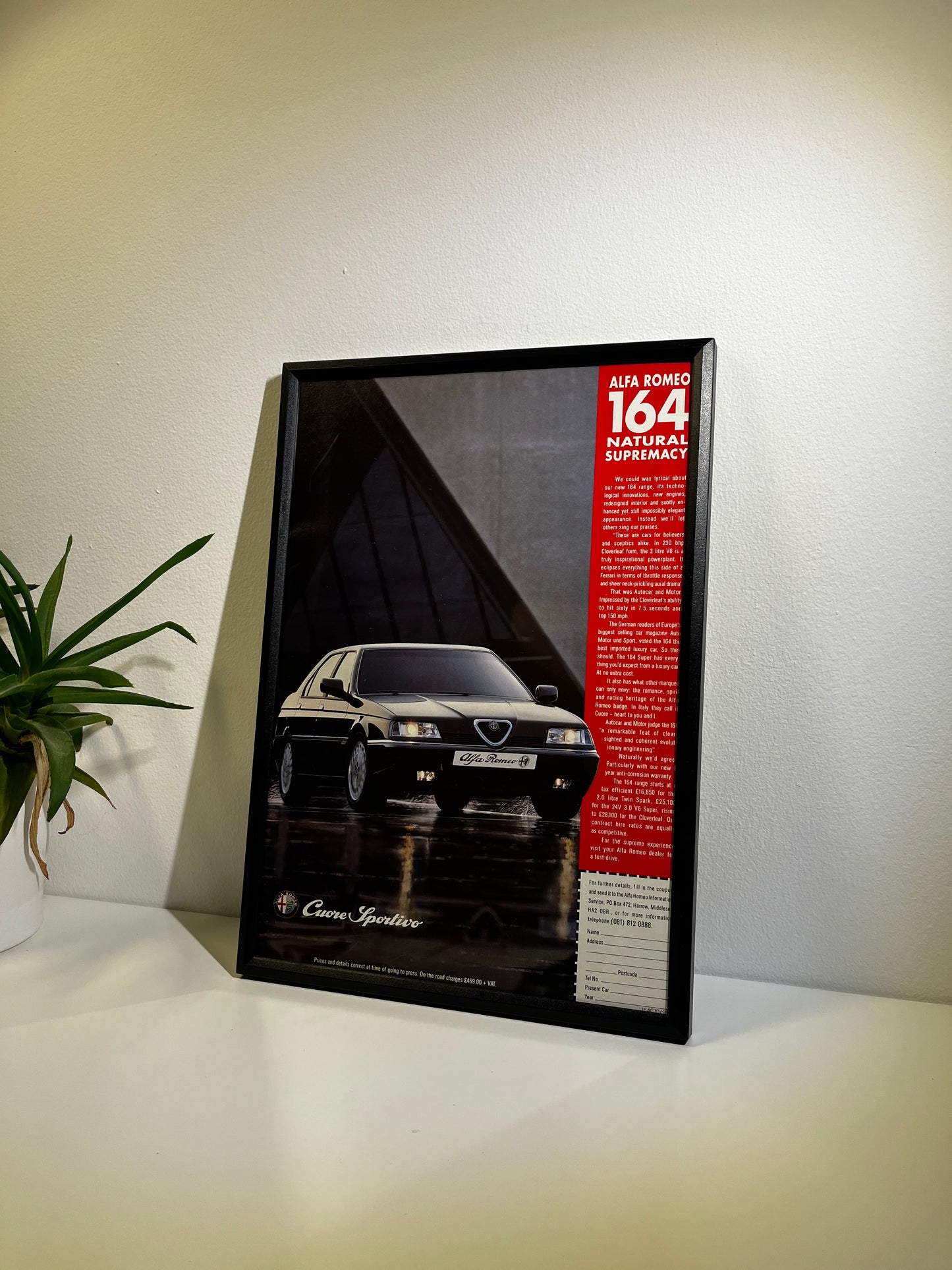 Original Alfa Romeo 164 Advert - 1993