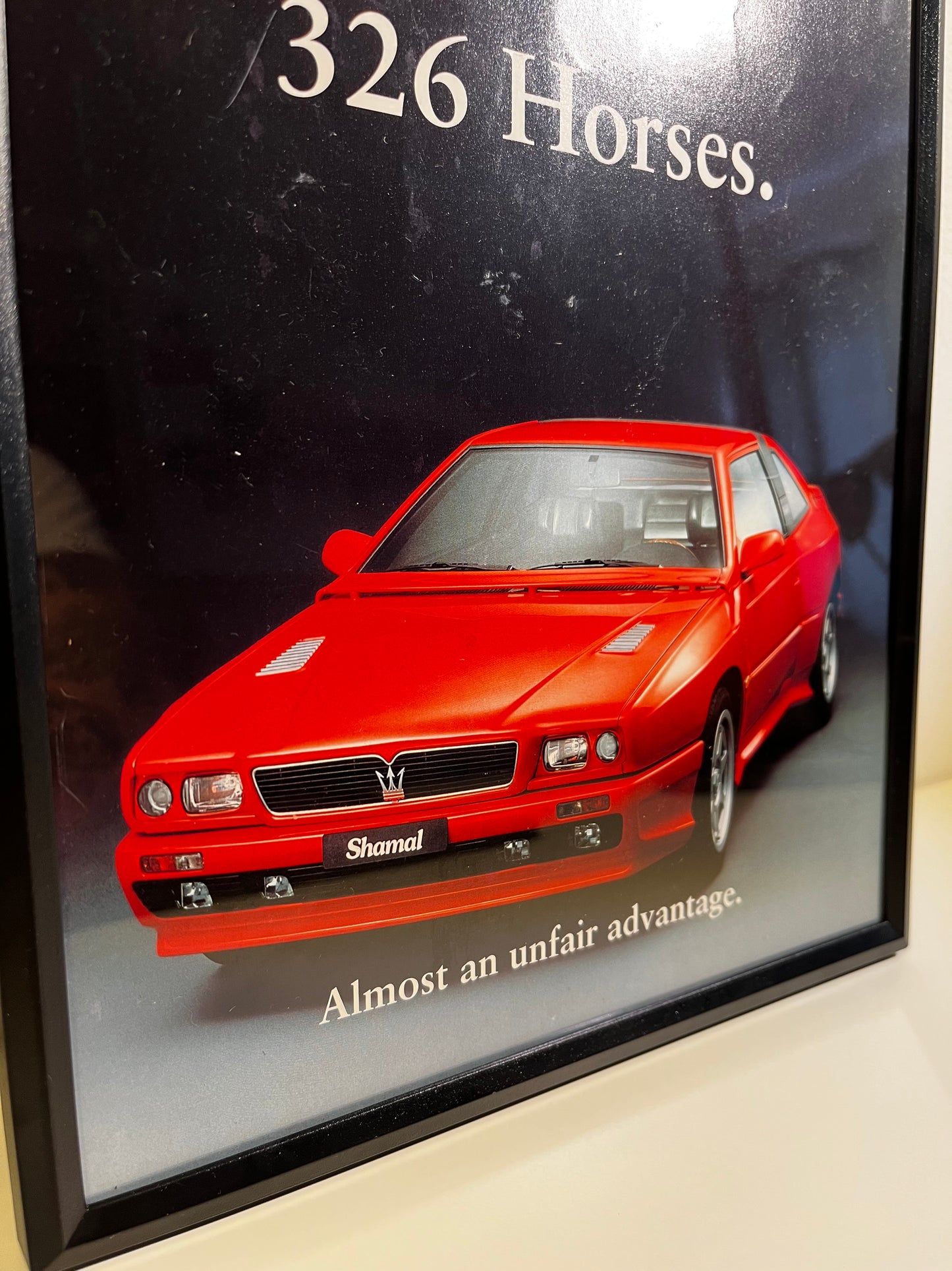 RARE Original Mazerati Advert Poster - 1990s