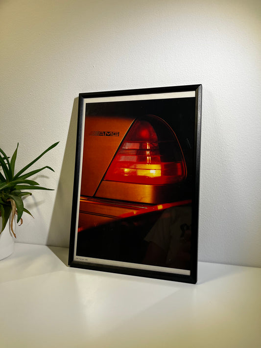 Rare Original 90s Mercedes AMG Advert Poster