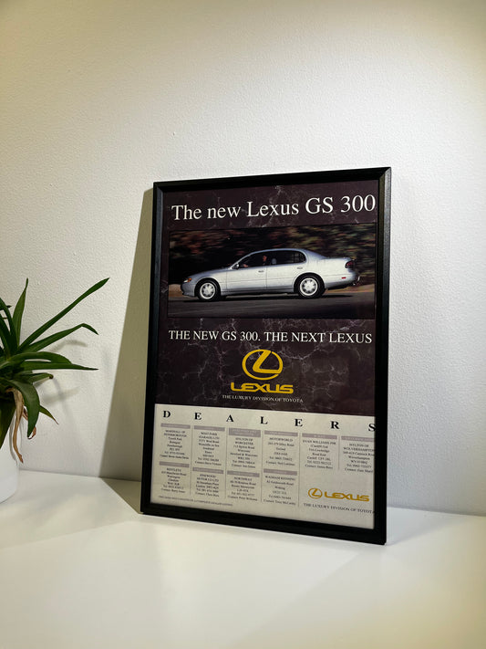 RARE Original Lexus GS 300 Advert - 1990s