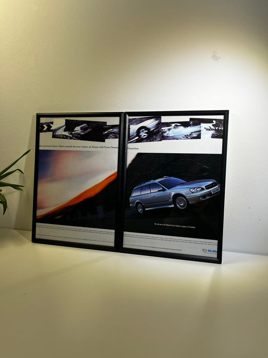 RARE  Original Subaru Legacy Advert Poster - 1990s