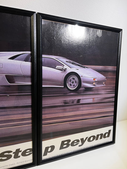 RARE Original Lamborghini Diablo Advert Poster - 1990s