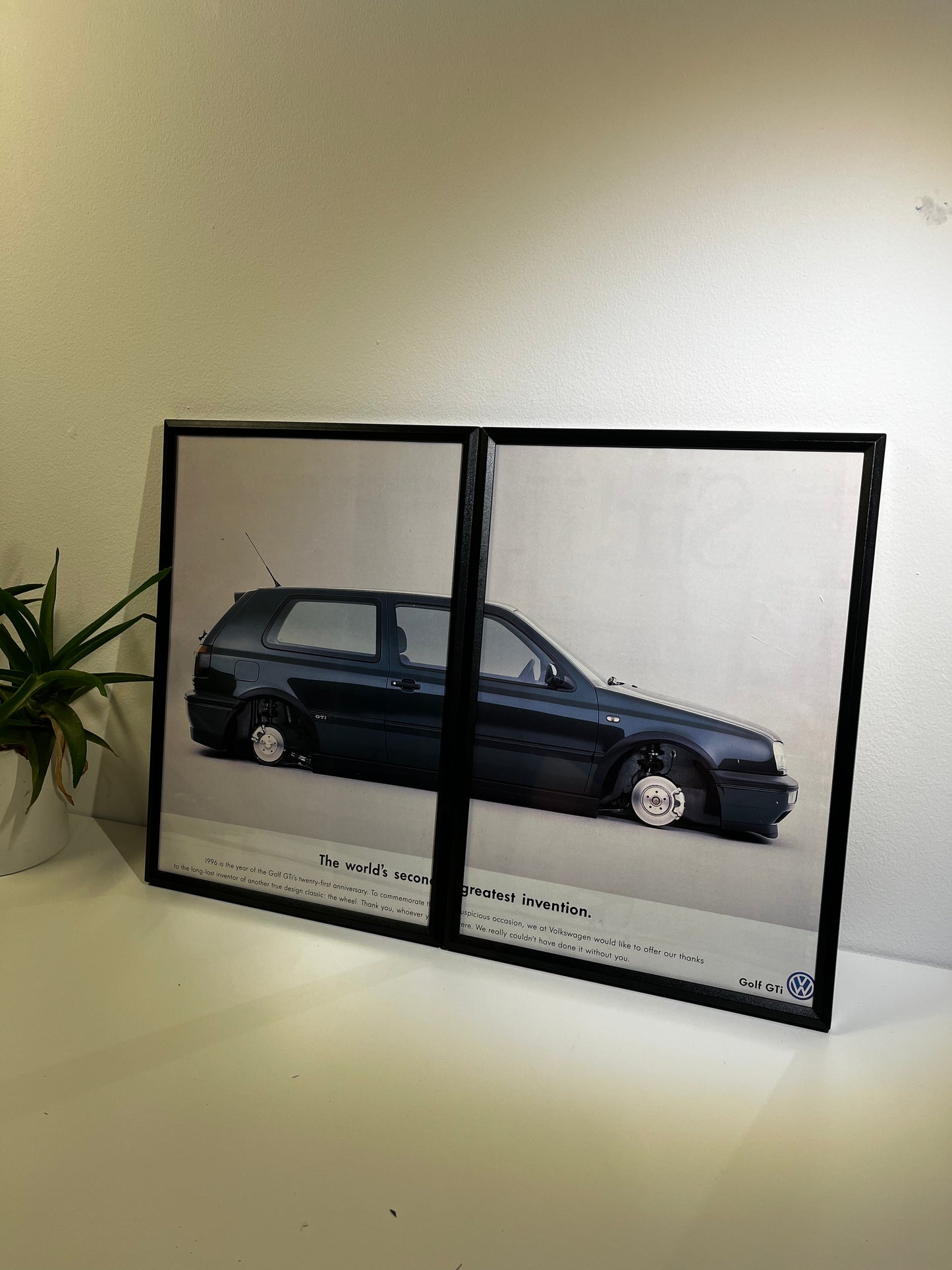 Rare Original 90s Volkswagen Mk3 Golf GTI Advert Poster